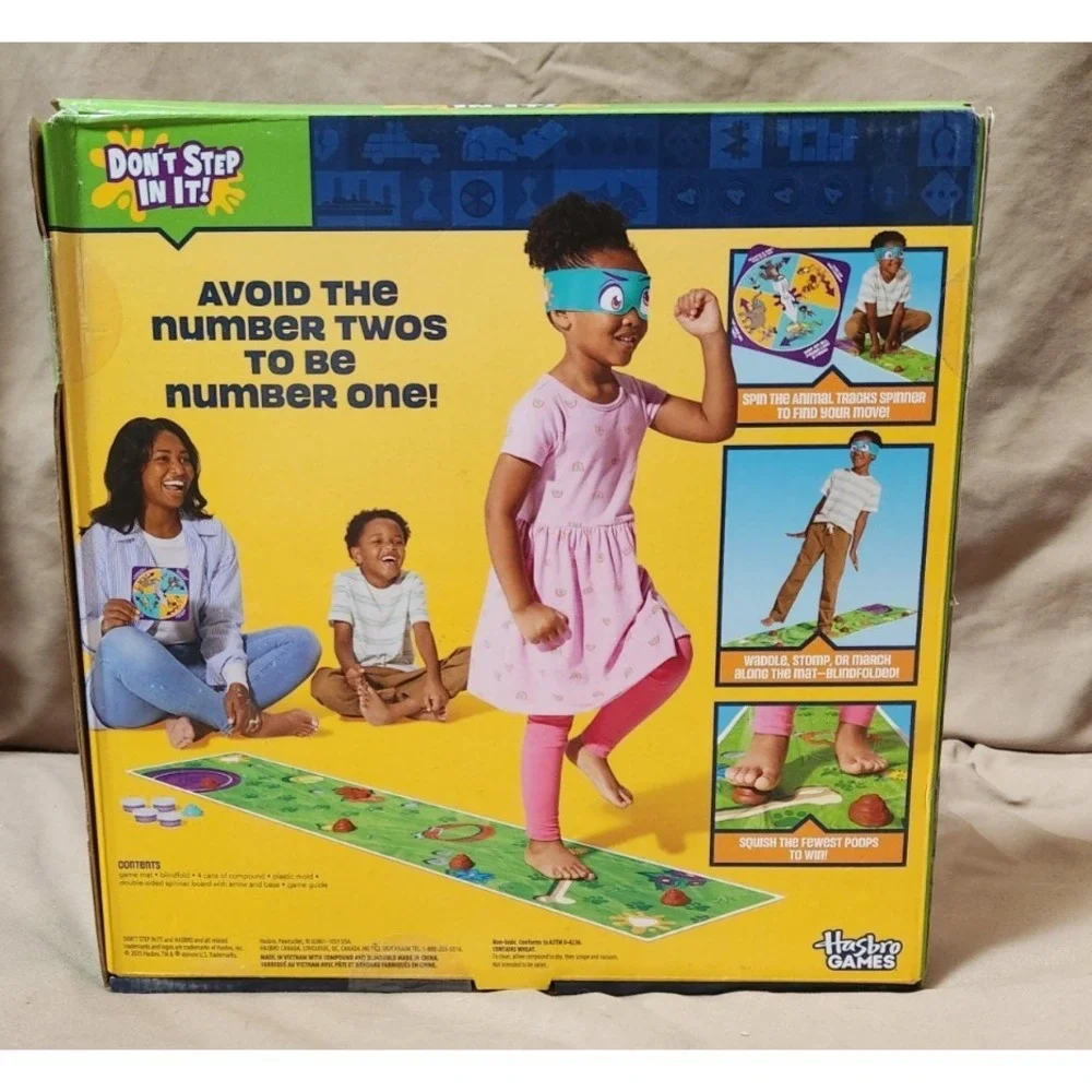 DON'T STEP IN IT ! Preschool Game I Blindfolded, Poop Party Game - NEW